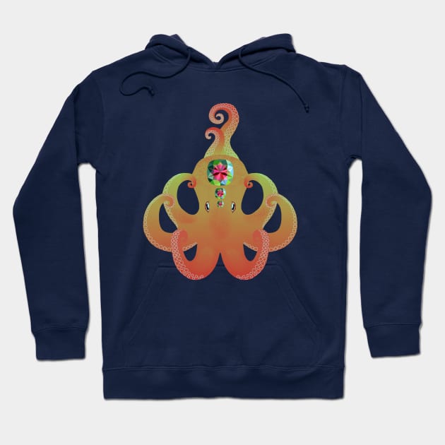 Octopus - Alexandrite (Chrysoberyl) Hoodie by Aline Eg